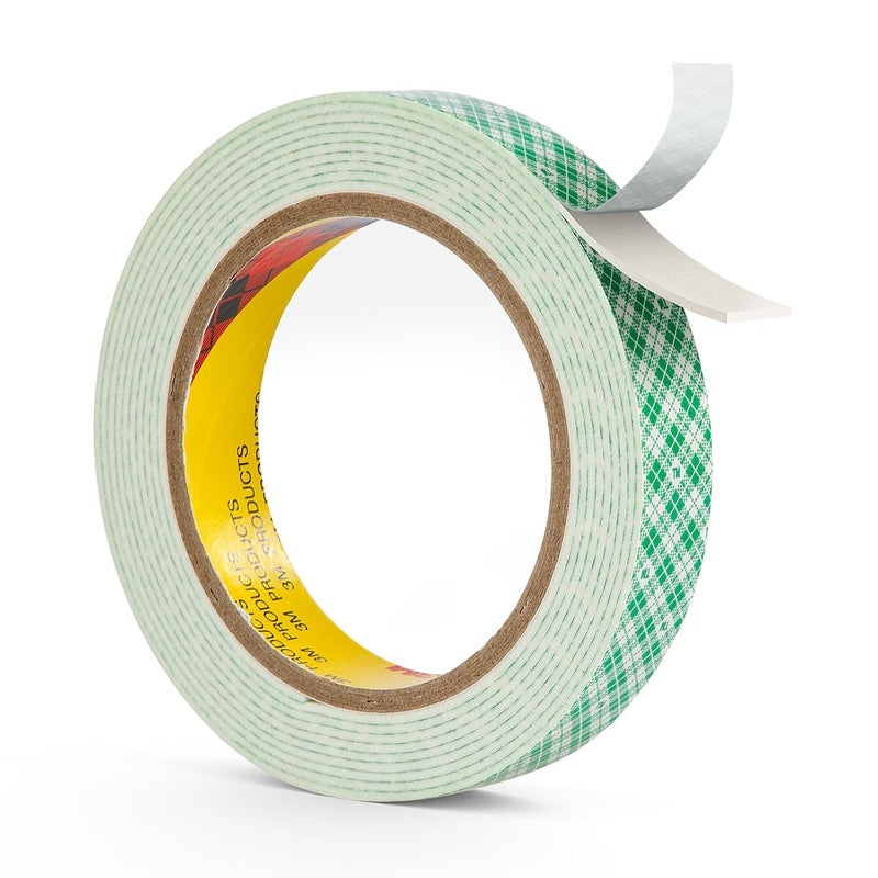 Surekeep 3M Double Sided Foam Tape 0.75" x 10Ft White 4026 Double Coated Urethane Adhesion Polyurethane Tape for Mounting Signs Craft DIY Projects Cards, 1 Pack - Image 1